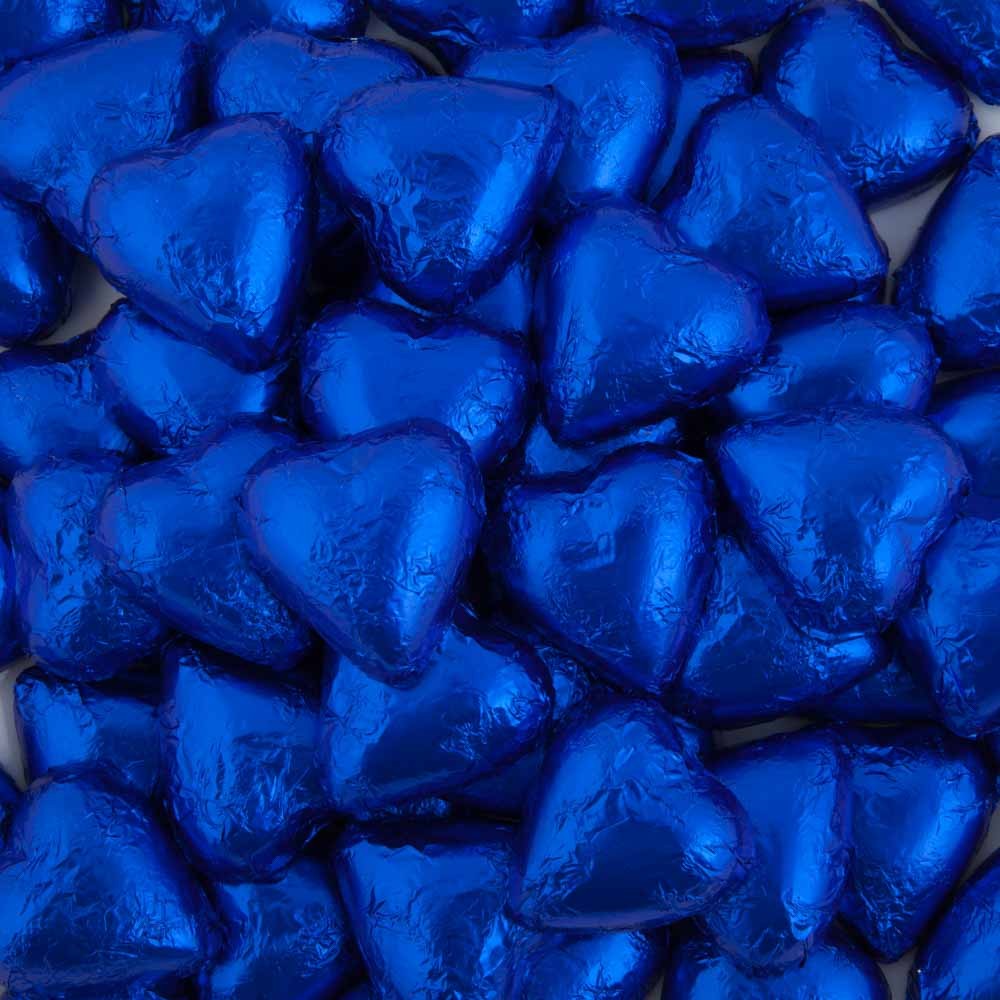 Dark Blue Belgian Chocolate Hearts 500g 5kg Candy Bar Sydney
